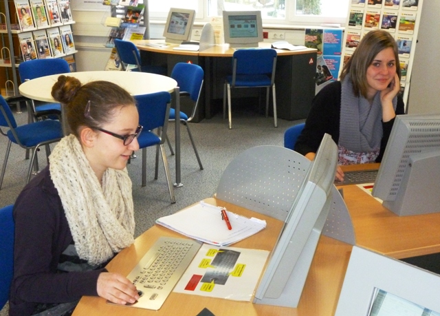 Klasse 8 im Berufsinformationszentrum
